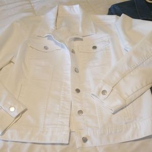 White denim jacket XL